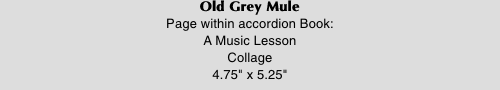 Old Grey Mule